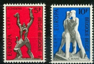 C369 - Belgia 1974 - Europa-cept 2v.neuzat,perfecta stare foto