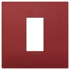 Rama Ornament 1M pentru doza de 2M Vimar Arke rosu mat 19641.75