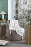 Patura Ombrage 125x150cm, Culoare Alb, 55% Bumbac, 45% Poliester