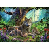 Puzzle 1000 piese - Wolves in the Forest | Ravensburger