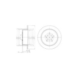 Set disc frana Delphi BG4129 parte montare : Punte Spate