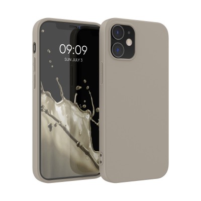 Husa Kwmobile pentru Apple iPhone 12/iPhone 12 Pro, Silicon, Gri, 53938.16 foto