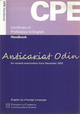 Certificate Of Proficiency In English