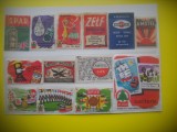 HOPCT LOT NR 66 SUEDIA ,ANGLIA,, OLANDA -13 ETICHETE VECHI CHIBRITURI-FILUMENIE-