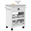 Gossi carucior de bucatarie &bdquo;bodo&rdquo; alb 67,5x45x80 cm