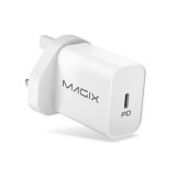Incarcator Magix USB Type-C PD 3.0 20W 3A, priza UK - RESIGILAT