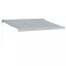 Copertina retractabila antracit/alb, 3,5x2,5 m, textil/aluminiu