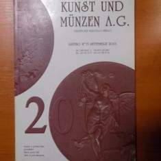 CATALOG DE MONEDE SI DECORATII PENTRU LICITATII , KUNST UND MUNZEN A. G. , 2001