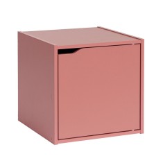 Raft lemn mdf roz Cube 35x35x35 cm