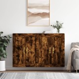 vidaXL Dulapuri de perete, 2 buc., stejar afumat, lemn prelucrat 3198054