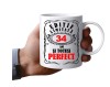 Cana alba personalizata, Editie limitata 34 ani, INOVATIX&reg;. 330 ml, Oem