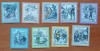 AUSRTIA-&#039;&#039;UZUOALE&#039;&#039;-arta- SET DE-9Val.-MNH -NESTAMP, Nestampilat