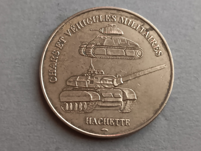 M1 A1 20 - Medalie amintire - Chars et vehicules militaires - Hachette - Franta