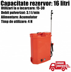 Pompa Aparat Stropit Vermorel Pulverizator Electrica 16 L foto