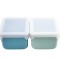 SET 2 RECIPIENTE SILICON, MELII, BLUE MINT