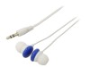 Căști In-Ear Alb-Albastru Jack 3,5mm 1,2m