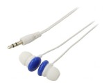 Căști In-Ear Alb-Albastru Jack 3,5mm 1,2m