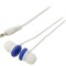 Căști In-Ear Alb-Albastru Jack 3,5mm 1,2m