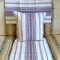 Set 3 Fete de Perne Vintage, Decorative din In cu model in tesatura