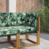 vidaXL Perna pentru canapea de exterior 3 pcs Model cu frunze 900807