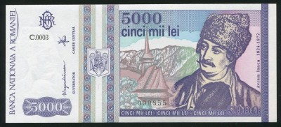 q503 BANCNOTA 5000 LEI 1993 NECIRCULATA UNC foto