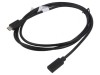 Cablu USB 2.0 USB-C 1.5m Negru, Digitus