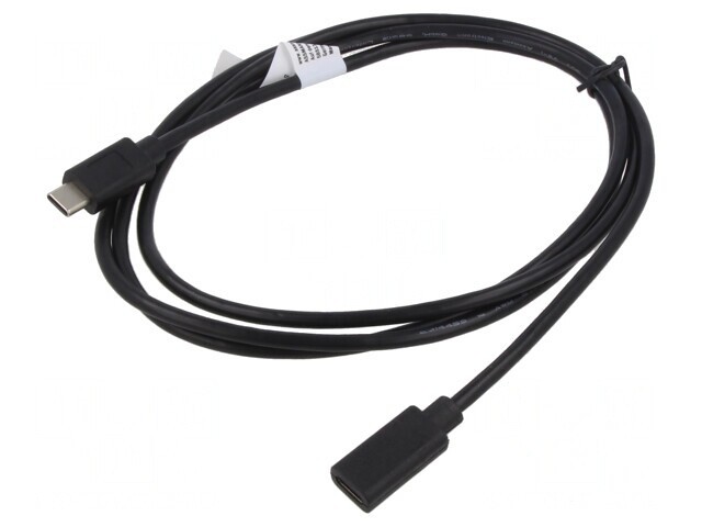 Cablu USB 2.0 USB-C 1.5m Negru
