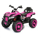 Cumpara ieftin ATV electric pentru copii 4x4 Kinderauto SuperOffroad V2, 2 locuri, 180W 12V, telecomanda inclusa, 3-9 ani, bluetooth, roz