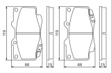 BOSCH 0 986 494 497 set placute frana,frana disc