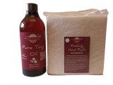 Prep&#039;N&#039;Shine-Pure Tung Oil &amp; Hand Pad&rsquo;s Non Abraziv alb, 500 ml