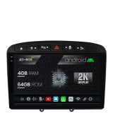 Cumpara ieftin Navigatie 2K Peugeot 308 408 (2008-2013), Android OS, S-Quadcore 4GB RAM + 64GB ROM, 9.5 Inch - AD-BGS90042K+AD-BGRKIT265