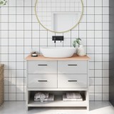 VidaXL Blat de baie, 100x30x2 cm, lemn masiv netratat