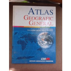 ATLAS GEOGRAFIC GENERAL CU O SECTIUNE SPECIALA DEDICATA ROMANIEI