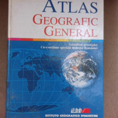 ATLAS GEOGRAFIC GENERAL CU O SECTIUNE SPECIALA DEDICATA ROMANIEI