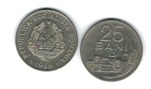 Romania 1966 - 25 bani, circulata foto
