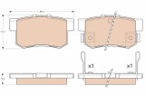 TRW GDB3175 COTEC set placute frana,frana disc