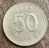 C50 - Moneda foarte veche - Coreea de Sud - 50 won - 2002