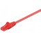 Cablu UTP CAT6 mufat 0.5m patch cord rosu Goobay