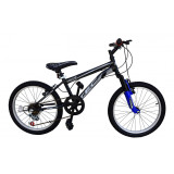 Bicicleta Tec Crazy GT, suspensie fata, culoare negru/albastru, roata 20, cadru PB Cod:212042000307