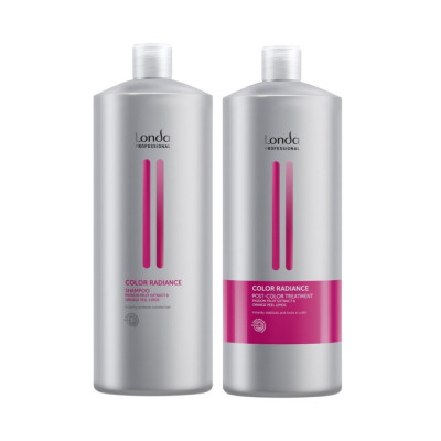 Pachet pentru par vopsit, Londa Professional Color Radiance: Sampon 1000ml, Post Color Tratament 1000ml foto