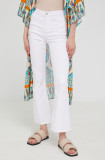 Cumpara ieftin Answear Lab jeansi femei, culoarea alb, high waist