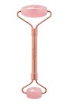 Rose Quartz Roller by ERFELLO pentru masaj facial si corporal, Tratament facial, Rose Quartz, Erfello Beauty