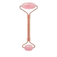 Rose Quartz Roller by ERFELLO pentru masaj facial si corporal, Tratament facial, Rose Quartz