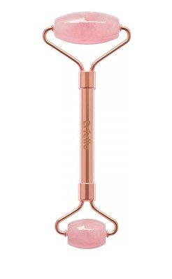 Rose Quartz Roller by ERFELLO pentru masaj facial si corporal, Tratament facial, Rose Quartz foto