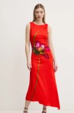 Desigual rochie REIMS culoarea rosu, maxi, mulată, 25SWVW07