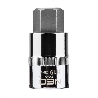 Tubulara cu Bit profil hexagonal 1/2&amp;quot;, H19 X 55 mm NEO TOOLS 08-778 HardWork ToolsRange foto