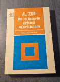 De la istoria critica la criticism Al. Zub