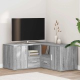 vidaXL Dulap colțar, gri sonoma, 160x40x45 cm, lemn prelucrat