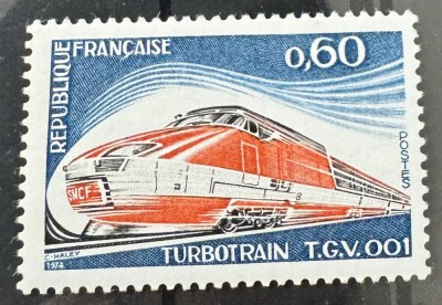 1974 Completion of the Turbotrain &amp;quot;TGV001&amp;quot; foto