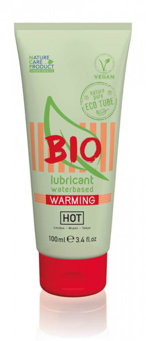 Hot Bio Warming - Lubrifiant Bază de Apă Bio cu Efect &Icirc;ncălzire, 100 ml